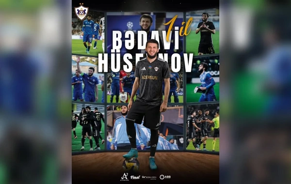 Qarabağ futbolçusu Bədavi Hüseynovla müqavilə müddətini uzadıb