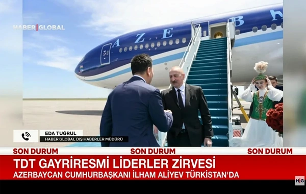 Haber Global: Azərbaycan Prezidenti İlham Əliyev Türküstanda