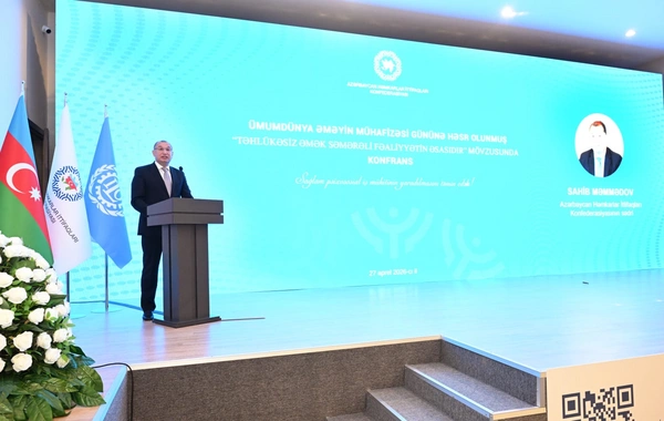 Ümumdünya Əməyin Mühafizəsi Gününə həsr olunmuş konfrans keçirilib