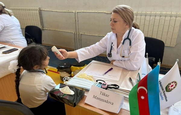 Səhiyyə Nazirliyi Xankəndidə uşaqlar üçün tibbi aksiya keçirdi