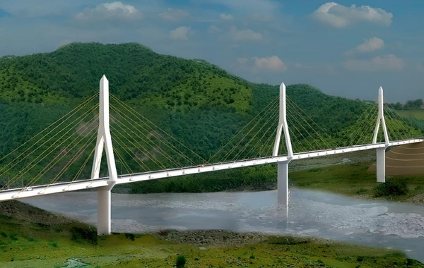 When will the largest bridge in Azerbaijan be put into operation?