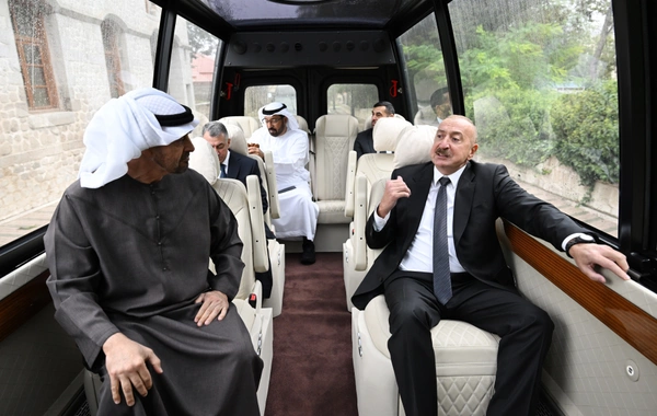 Azərbaycan və BƏƏ prezidentləri Milli Xalça Muzeyinin Şuşa filialında olublar