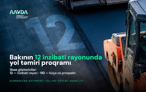 AAYDA: Bakıda 90 küçə və prospektdə təmir yekunlaşıb