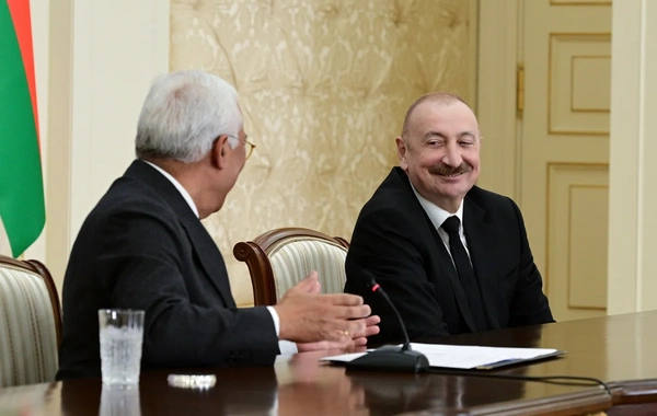 Ильхам Алиев и Антониу Кошта выступили с заявлениями для прессы