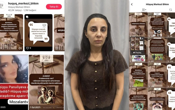 TikTokda 450 min manatlıq dələduzluq edən hüquqşünas həbs olunub