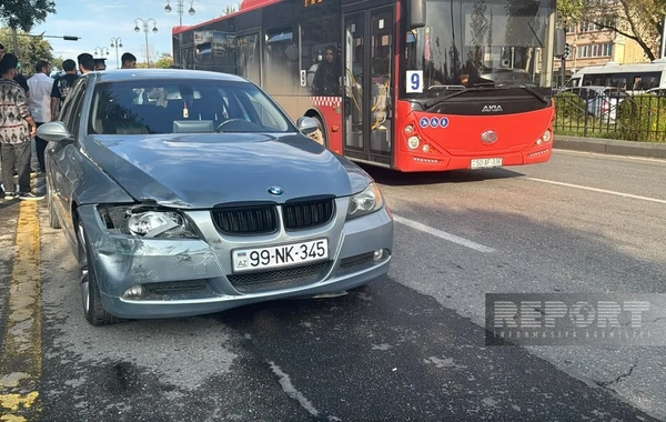 Sumqayıtda zəncirvari qəza: 5 avtomobil toqquşub
