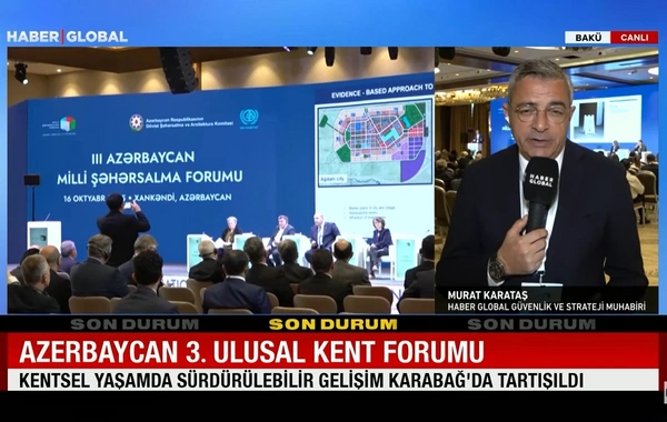 The Haber Global TV channel showed a report about the forum held in Baku