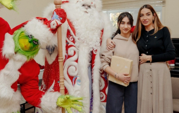 Leyla Əliyeva, Arzu Əliyeva və Alyona Əliyeva "Təmiz Dünya" sığınacağındakı uşaqların bayram sevincinə şərik olublar