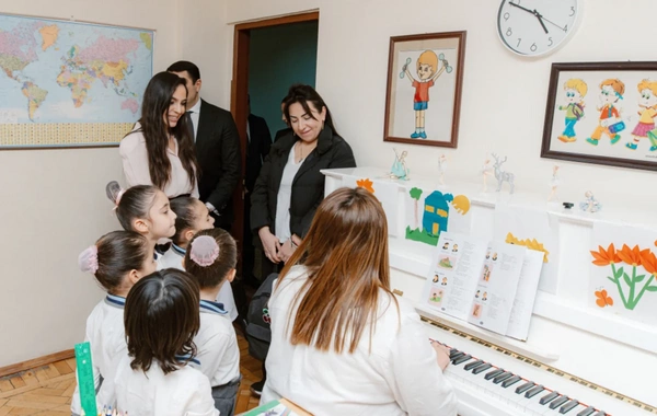 Leyla Əliyeva Bakı Xoreoqrafiya Akademiyasının qonağı olub