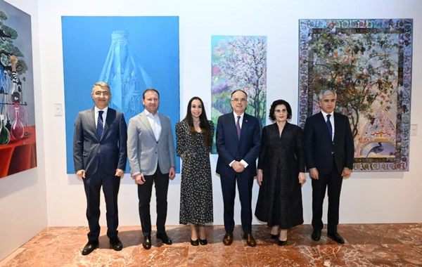 Leyla Əliyeva Tiranada Albaniya Prezidenti Bayram Beqay ilə görüşüb