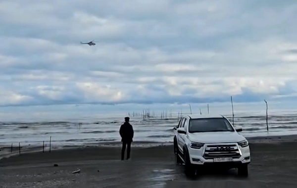 Astarada dənizdə itkin düşmüş balıqçıların axtarışına helikopter cəlb olunub