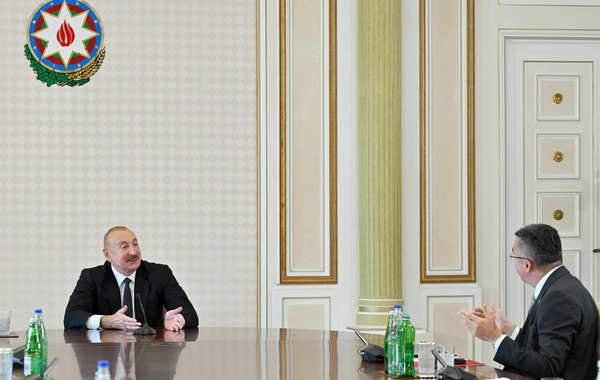 Prezident İlham Əliyev TDT-yə üzv ölkələrin təhlükəsizlik üzrə rəhbər şəxslərini qəbul edib