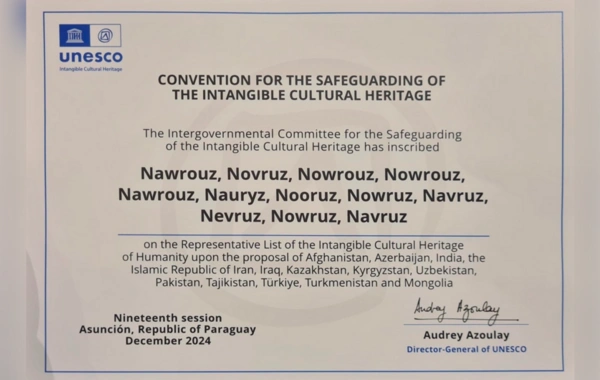 Monqolustan UNESCO-nun qeyri-maddi irs siyahısında Novruz nominasiyasına qoşulub