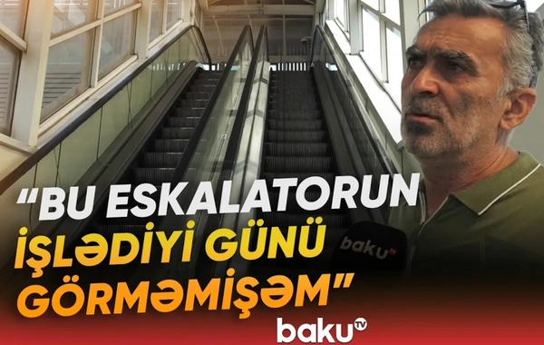 8 Noyabr prospektində xaos: Eskalatorun işlədiyi günü görməmişəm