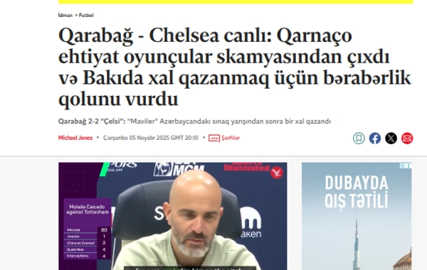 "Qarabağ" ingilislərə ŞOU GÖSTƏRDİ - Dünya bizdən DANIŞIR