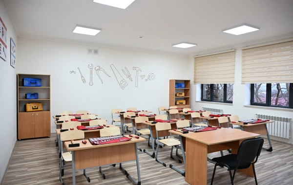 Prezident İlham Əliyev Şamaxı Avropa liseyinin yeni binasının açılışında iştirak edib