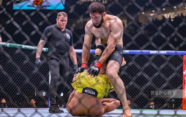 Bakıda tarixi UFC gecəsi: Fiziyevdən möhtəşəm qələbə - FOTOREPORTAJ