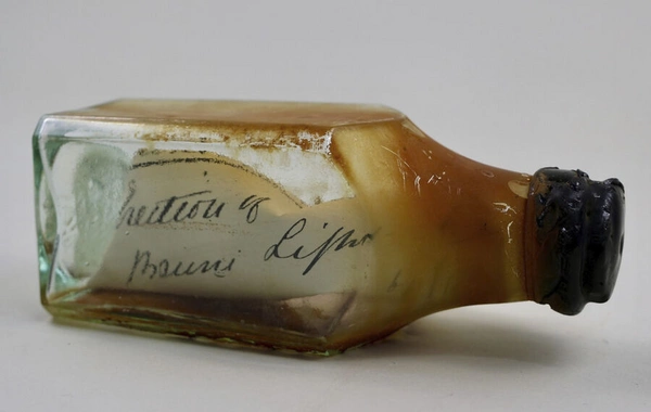 The artist found a bottle with a message left in the lighthouse wall more than 120 years ago