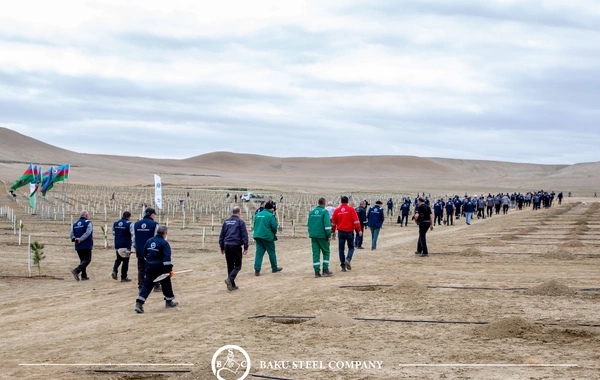 Baku Steel Company укрепляет вклад в защиту окружающей среды: высажено около 3 000 деревьев