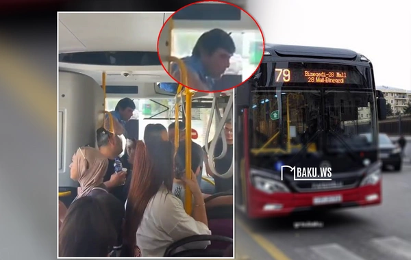 Bakıda sürücü sərnişinləri avtobusdan düşürdü: "Hara yığırsan, yığ!" - ANBAAN VİDEO