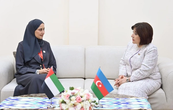 Sahibə Qafarova BƏƏ Federal Milli Şurasının sədr müavini ilə görüşüb