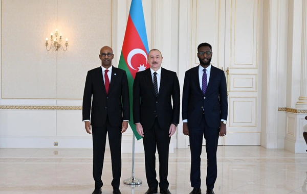 İlham Əliyev Somalinin yeni təyin olunmuş səfirinin etimadnaməsini qəbul edib