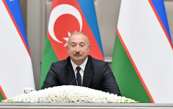 Azərbaycan və Özbəkistan prezidentləri mətbuata bəyanatlarla çıxış ediblər