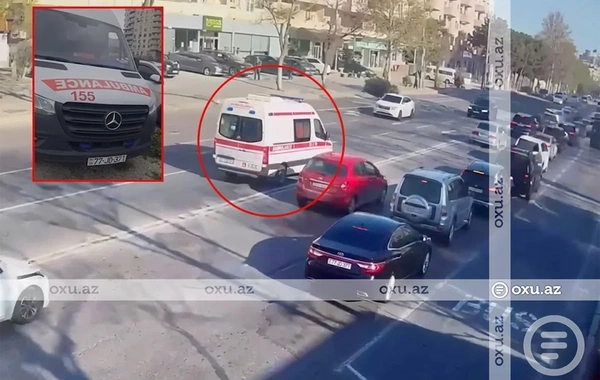 Narkotikin təsiri altında Bakıda təcili yardım maşınını sürən şəxs HƏBS EDİLDİ
