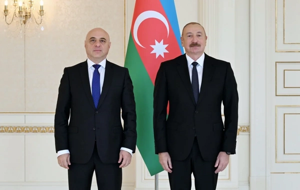 İlham Əliyev Gürcüstanın Azərbaycanda yeni təyin olunmuş səfirini qəbul edib