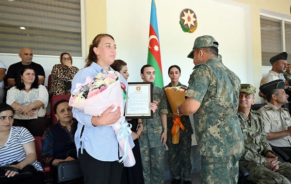 Heydər Əliyev adına Hərbi İnstitutda gənc kursantların andiçmə mərasimi keçirilib