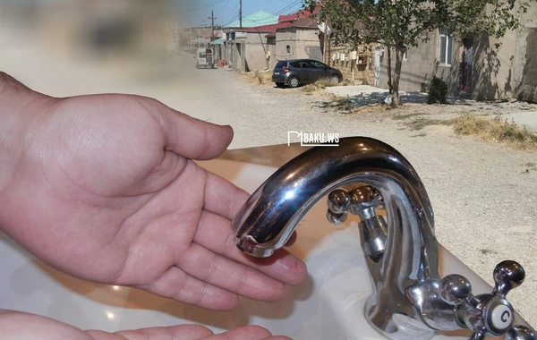 Why did residents of the Absheron district remain without water?