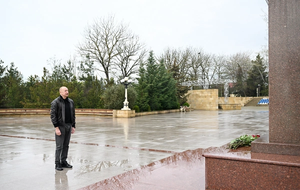 Prezident İlham Əliyev Şamaxı rayonuna səfər edib