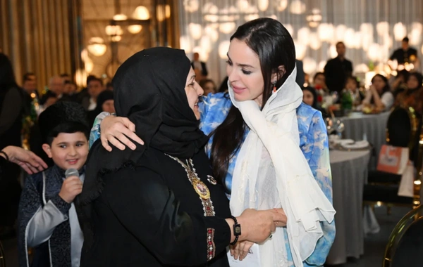 Leyla Əliyeva şəhid ailələri ilə birlikdə iftar süfrəsində iştirak edib