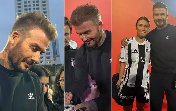 David Bekhem ailəsi ilə birlikdə İstanbulda – "Beşiktaş"ın bazasına baş çəkdi