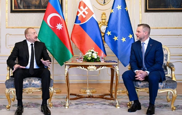 Azərbaycan və Slovakiya prezidentləri mətbuata bəyanatlarla çıxış ediblər