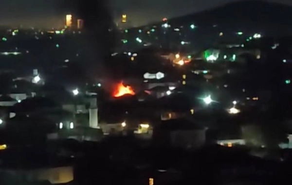 Masazırda güclü yanğın başlayıb