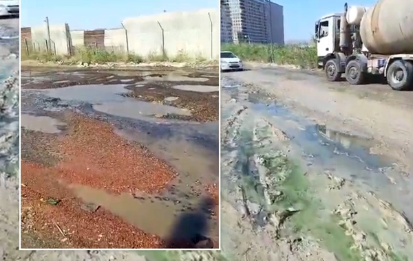 120 yolu adlanan ərazi yararsız vəziyyətdədir