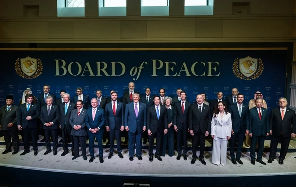 İlham Əliyev Vaşinqtonda Sülh Şurasının ilk iclasında iştirak edib