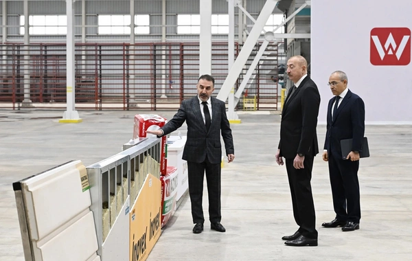 Prezident İlham Əliyev "AZWOOL" mineral daş yunu zavodunun açılışında iştirak edib