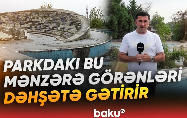 Oğuzun girişində yerləşən park baxımsızlıqdan məhv olur