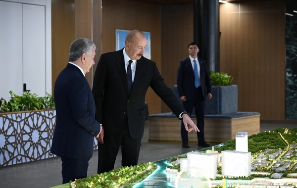 İlham Əliyev Özbəkistanda Yeni Daşkənd layihəsi ilə tanış olub
