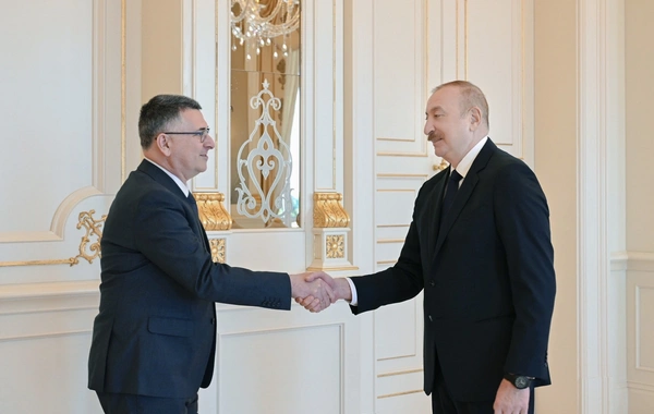 İlham Əliyev İsrail Dövlətinin xarici işlər nazirini qəbul edib