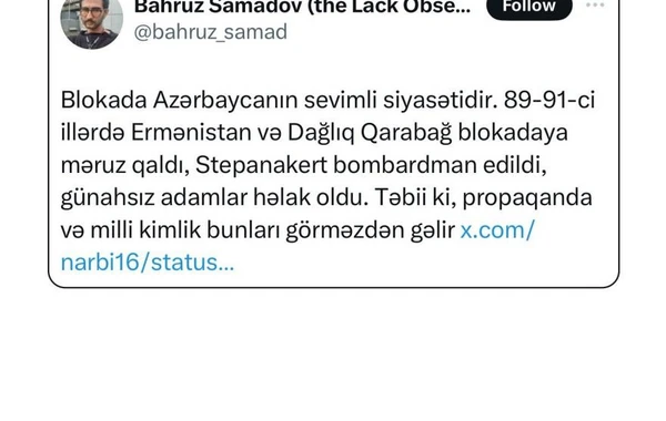 Milli, etnik və dini düşmənçiliyin salınmasına hesablanmış anti-Azərbaycan şəbəkə