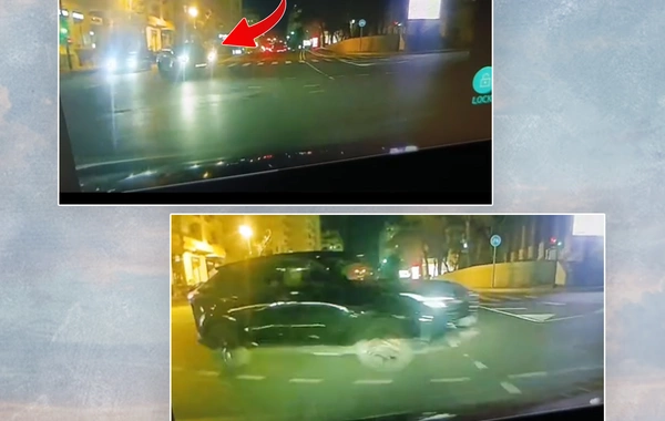 Bakıda sürücü təhlükəli manevr etdi, qəza şəraiti yaratdı