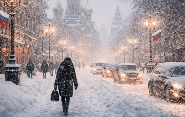 Moskvaya anormal səviyyədə qar yağıb