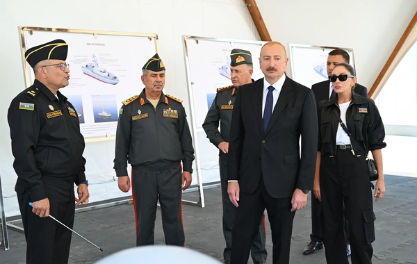 Prezident İlham Əliyev Hərbi Dəniz Qüvvələrində olub
