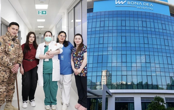 Liv Bona Dea Hospitalında qazi ailəsinə həyat bəxş edilib