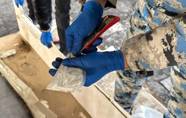 Naxçıvanda xüsusi üsulla gizlədilmiş 39 kiloqramdan artıq heroin aşkarlanıb