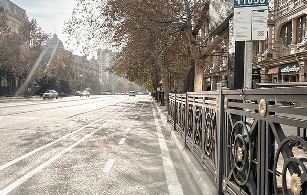 В Баку еще на двух улицах создается полоса для микромобильности