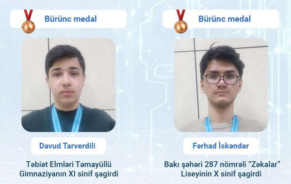 Azərbaycan məktəbliləri beynəlxalq olimpiadada 10 medal qazanıblar